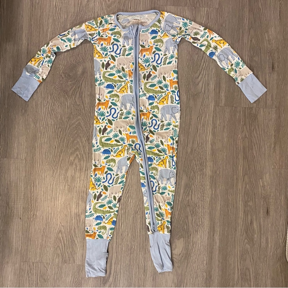 Little Sleepies‎ 18-24 months Jungle Safari Zippy Pajama Bamboo Animals
